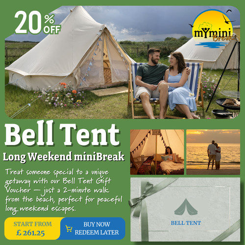 Hunstanton Bell Tent Glamping Gift Voucher – 20% Off