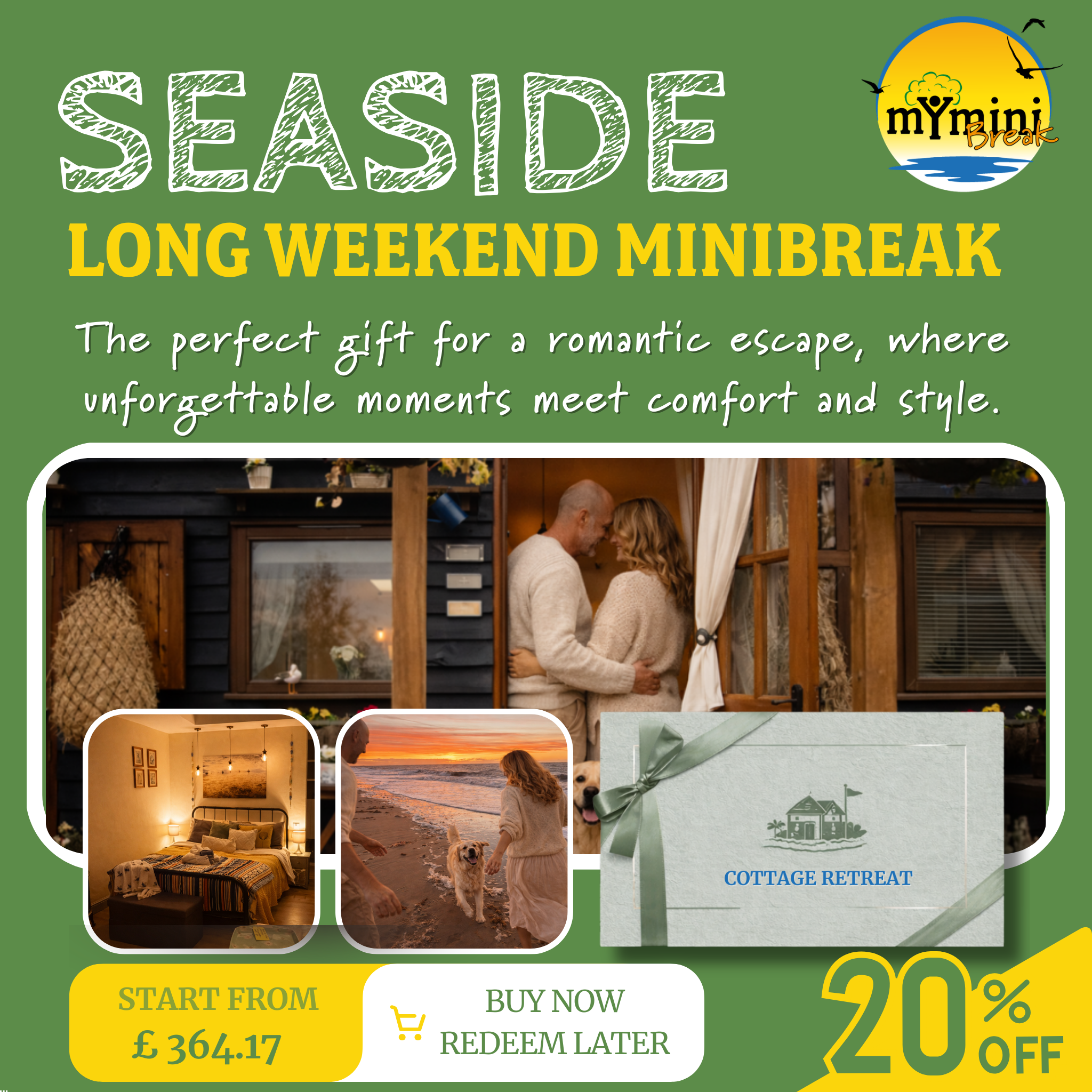 Give the Gift of Romance – 20% Off a Seaside Escape at The Stables Chalets