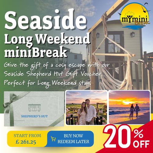 Hunstanton Shepherd's Hut Glamping Gift Voucher – 20% Off