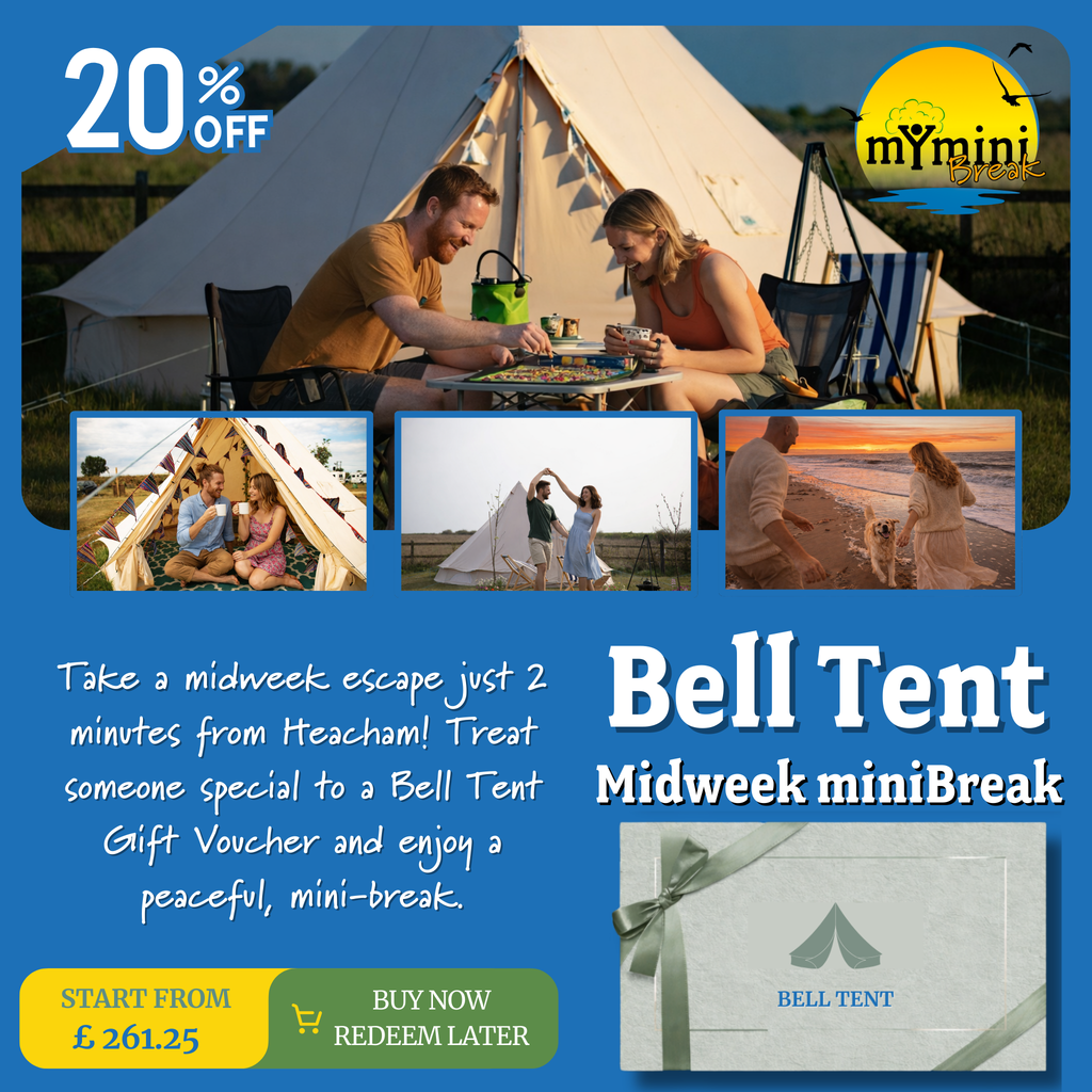 Norfolk Bell Tent Glamping Gift Voucher – Heacham