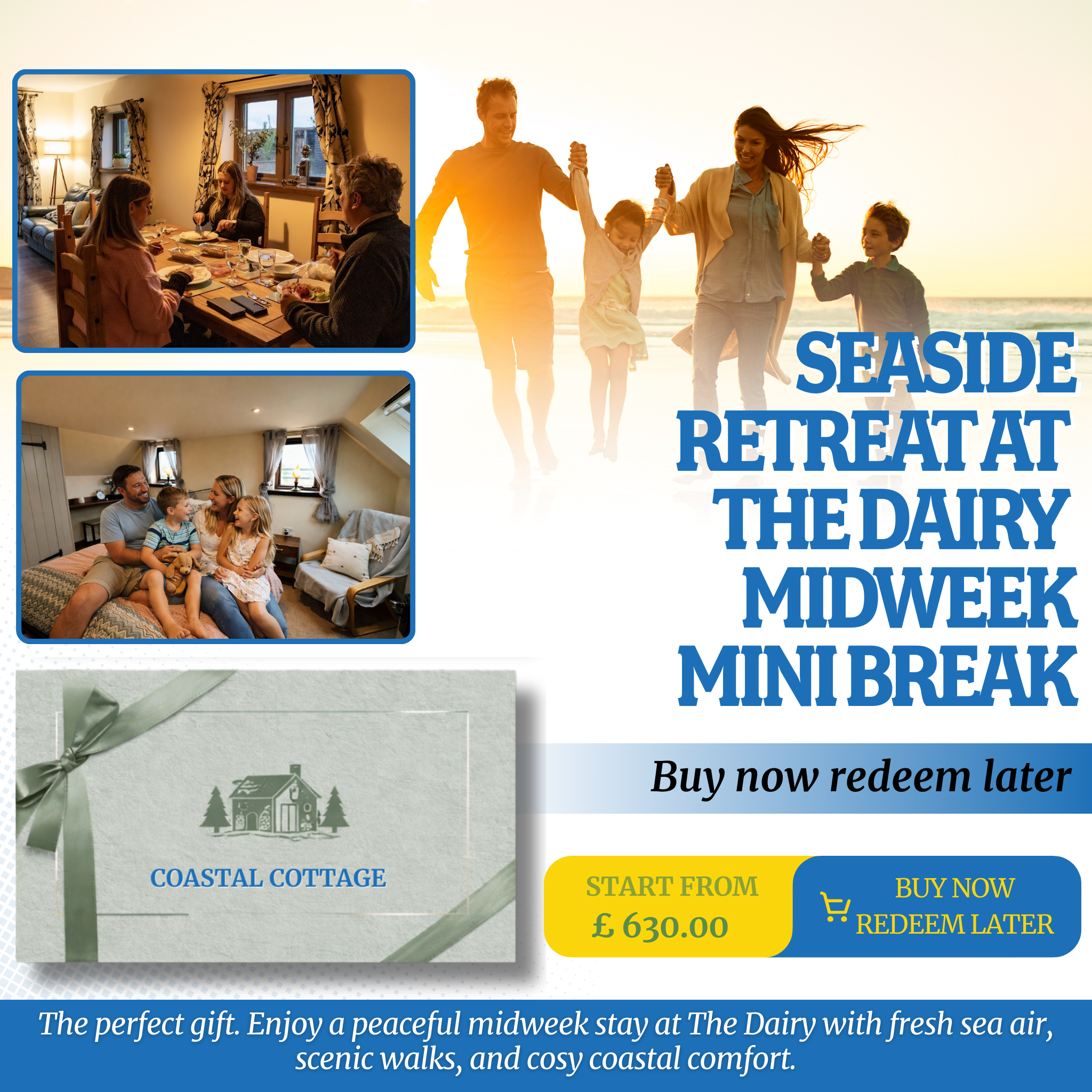 The Dairy Cottage Gift Voucher – 20% Off the Perfect Family Getaway!