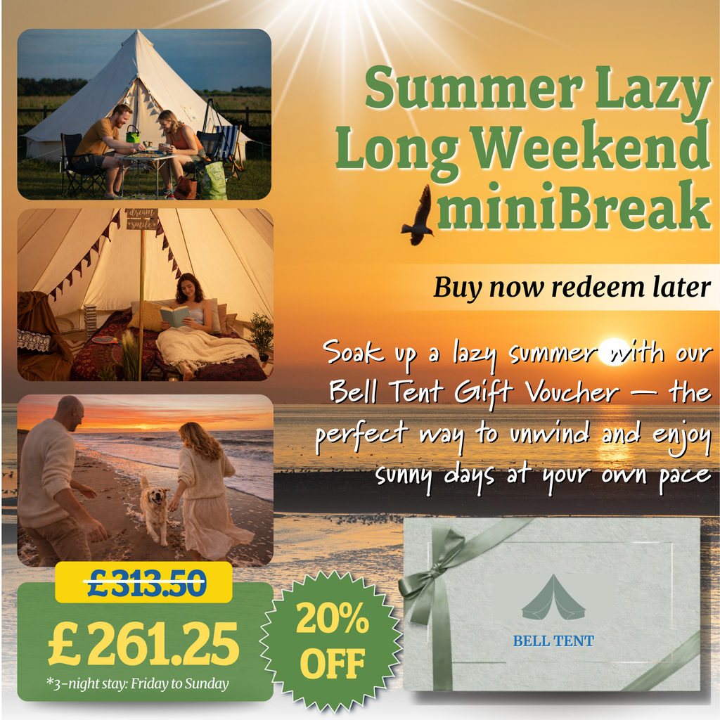 Norfolk Bell Tent Glamping Gift Voucher – Heacham