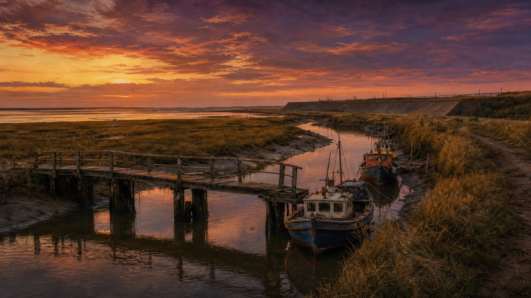 Heacham’s Lost Harbour — The Creek, the Embankment and the Vanished Salt Marsh